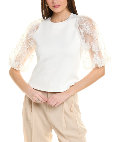 Shop Gracia Puff Sleeve Top In White