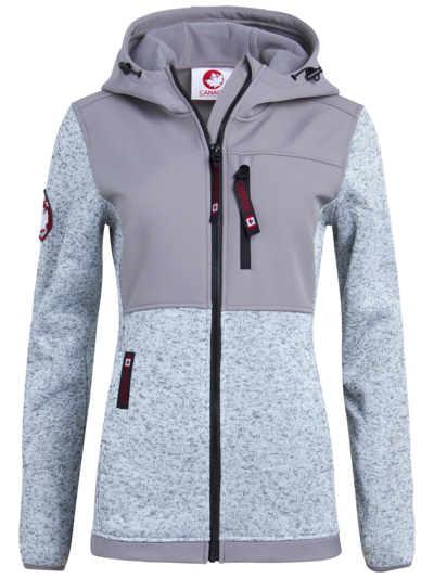 Shop Canada Weather Gear Olcw864ec Womens Fleece Lightweight Fleece Jacket In Grey