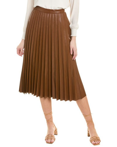 Shop Gracia Midi Skirt In Brown
