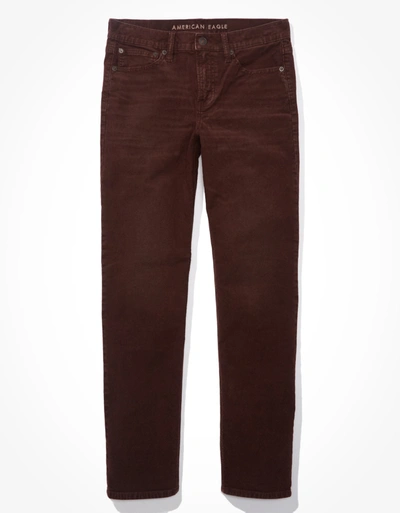 Shop American Eagle Outfitters Ae Stretch Corduroy '90s Straight Pant In Brown