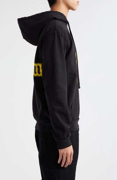 Shop Noon Goons X Disney Goofball Fleece Graphic Hoodie In Black