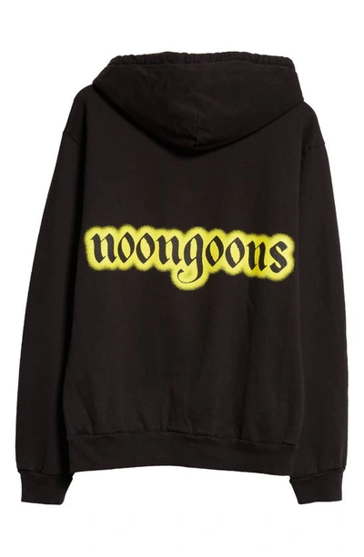 Noon Goons X Disney Goofball Fleece Graphic Hoodie In Black