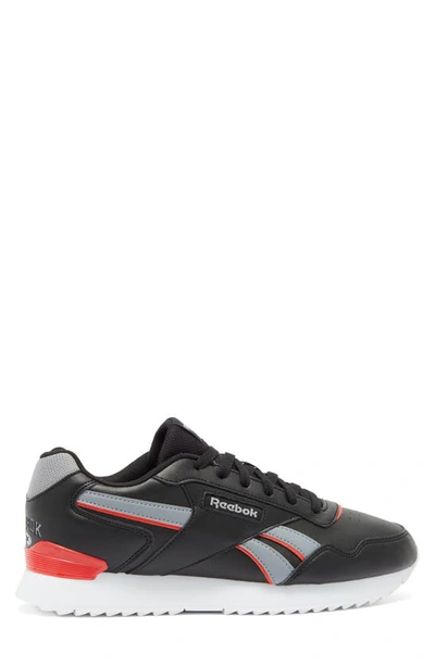 Shop Reebok Glide Ripple Clip Sneaker In Black/ Grey/dynamic Red
