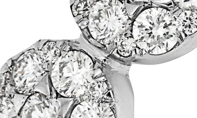 Shop Bony Levy Mika 18k Gold Pavé Diamond Scalloped Band Ring In 18k White Gold