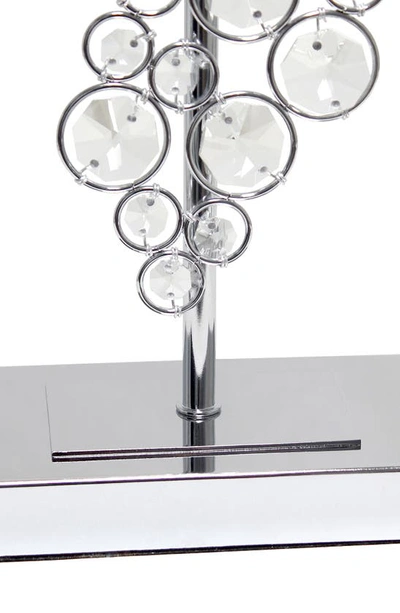 Shop Lalia Home Crystal Glitz Table Lamp In Chrome
