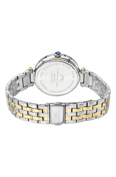 Shop Porsamo Bleu Natalie Bracelet Watch, 36mm In Two-tone