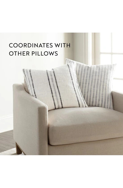 Ienjoy Home Yarn-dyed Stripe Cotton Throw Pillow In Gray