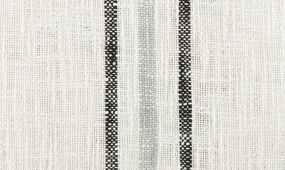 Ienjoy Home Yarn-dyed Stripe Cotton Throw Pillow In Gray