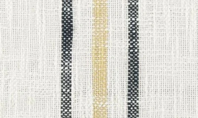 Ienjoy Home Yarn-dyed Stripe Cotton Throw Pillow In Mustard
