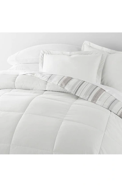 Ienjoy Home Vintage Stripe Reversible 3-piece Comforter Set In Dune