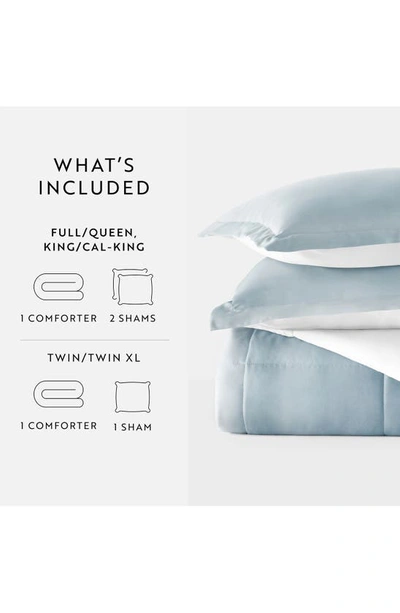 Ienjoy Home Ocean Waves Reversible 3-piece Comforter Set In Light Blue