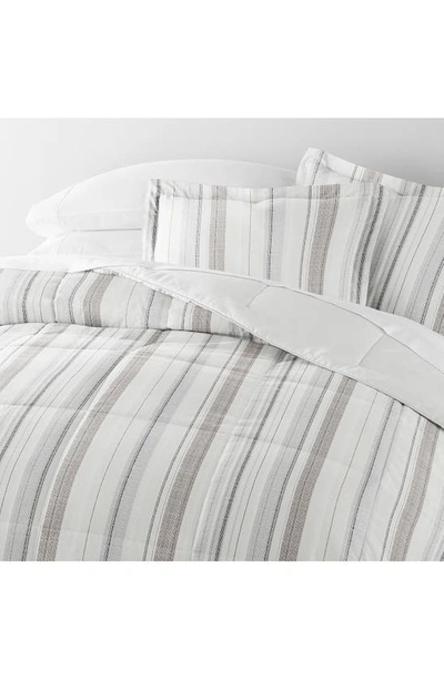 Ienjoy Home Vintage Stripe Reversible 3-piece Comforter Set In Dune