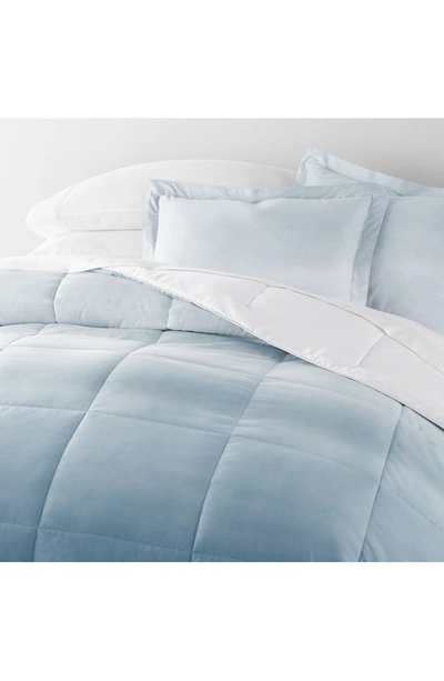 Ienjoy Home Ocean Waves Reversible 3-piece Comforter Set In Light Blue
