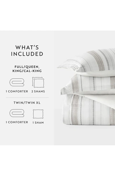 Ienjoy Home Vintage Stripe Reversible 3-piece Comforter Set In Dune