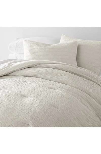 Ienjoy Home Waffle Textured 3-piece Comforter Set In Dune