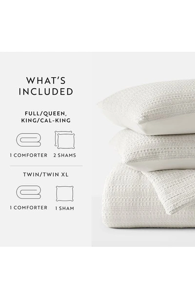 Ienjoy Home Waffle Textured 3-piece Comforter Set In Dune