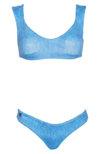 Shop Maaji Heritage Devotion Sublime Two-piece Swimsuit In Blue