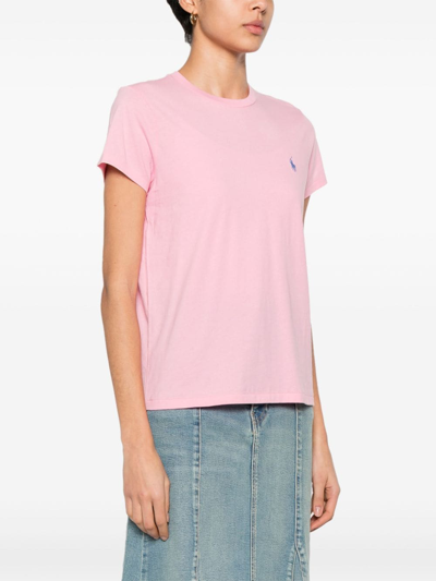 Shop Polo Ralph Lauren T-shirt Con Logo In Pink