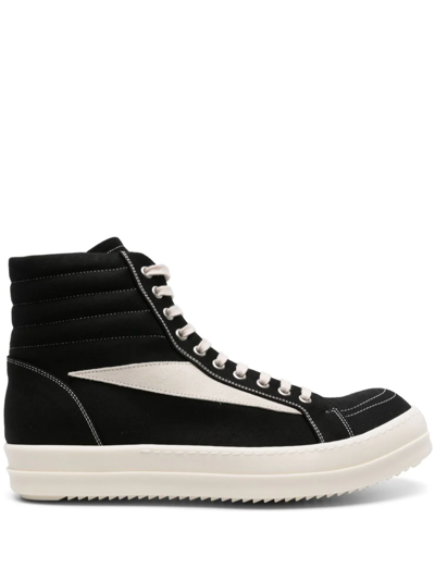 Shop Rick Owens Drkshdw Lido High Vintage Sneakers In Black