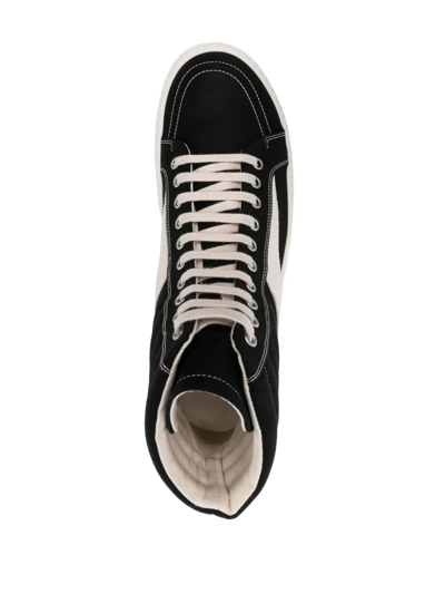 Shop Rick Owens Drkshdw Lido High Vintage Sneakers In Black