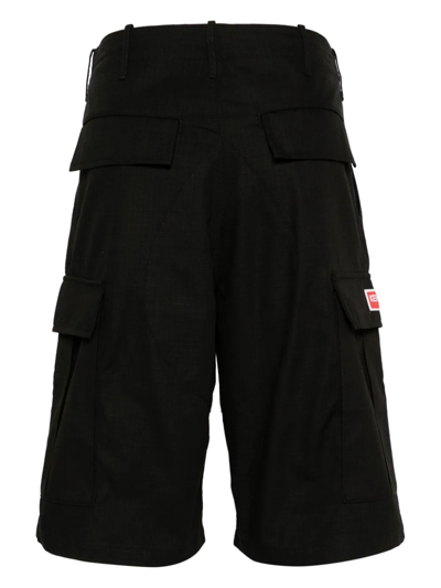 Shop Kenzo Cargo Workwear Short In Black