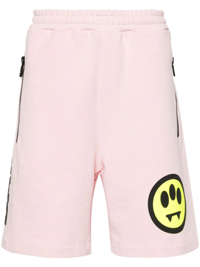 Shop Barrow Shorts Con Motivo  Face In Pink