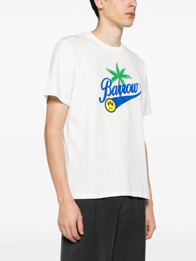 Shop Barrow T-shirt Con Stampa In White