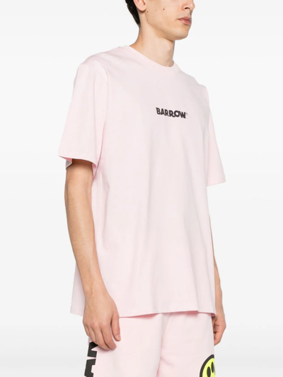 Shop Barrow T-shirt Con Stampa In Pink
