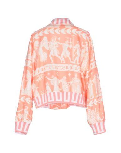 Shop Ktz Bomber In Salmon Pink