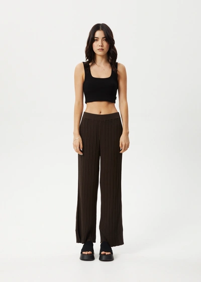 Shop Afends Knit Pant In Brown