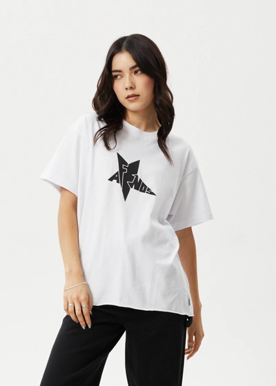 Shop Afends Oversized Tee In White