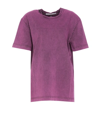 Shop Alexander Wang T-shirts And Polos In Purple