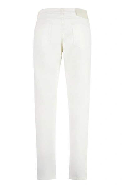 Shop Etro 5-pocket Straight-leg Jeans In White