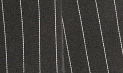 Shop Rare London Pinstripe Pleated Minidress In Black