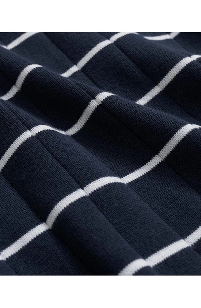 Shop Brooks Brothers Archive Supima® Cotton Tennis Polo Sweater In Navy Stripe