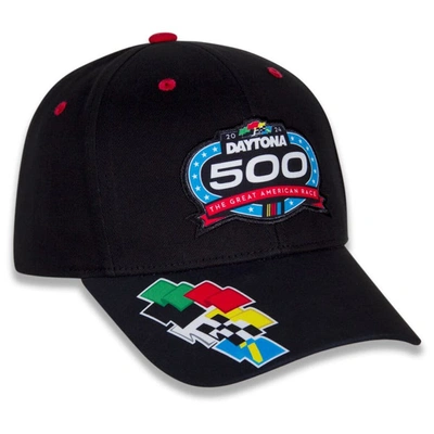 Shop Checkered Flag Sports  Black 2024 Daytona 500 Truck Flags Adjustable Hat