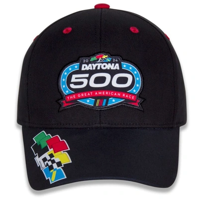 Shop Checkered Flag Sports  Black 2024 Daytona 500 Truck Flags Adjustable Hat