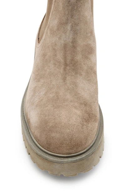 Shop Allsaints Driver Chelsea Boot In Taupe