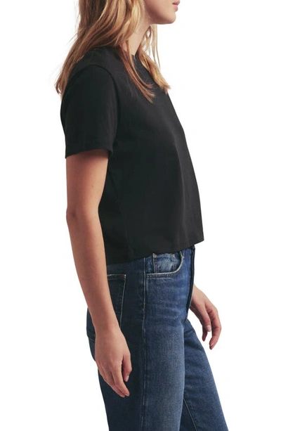 Shop Favorite Daughter The Favorite Organic Cotton T-shirt In Black