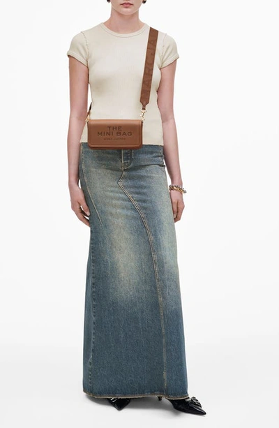 Marc Jacobs Borsa A Spalla The Leather Mini Argan Oil In Brown