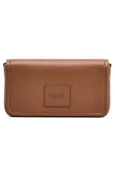 Shop Marc Jacobs The Mini Leather Crossbody Bag In Argan Oil