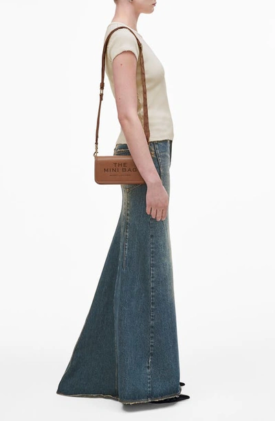 Marc Jacobs Borsa A Spalla The Leather Mini Argan Oil In Brown