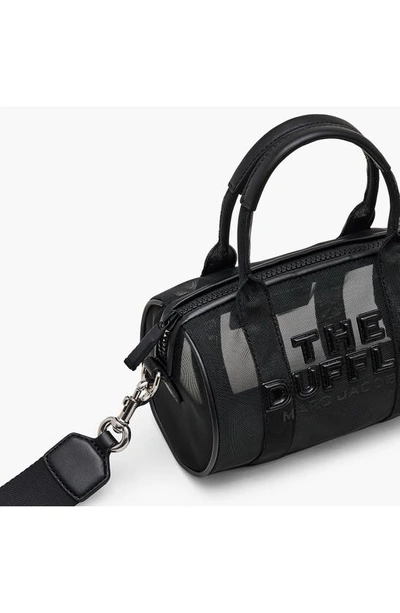 Shop Marc Jacobs The Mini Mesh Duffle Bag In Blackout