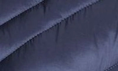 Shop Michael Michael Kors Water Repellent Hooded Packable Puffer Coat In Midnight Navy