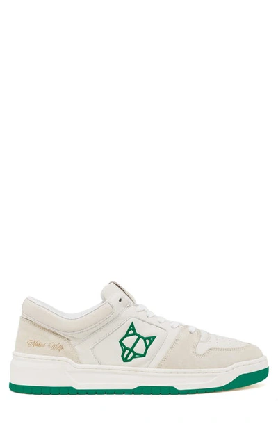 Shop Naked Wolfe Cm-01 Sneaker In Green/ Off White