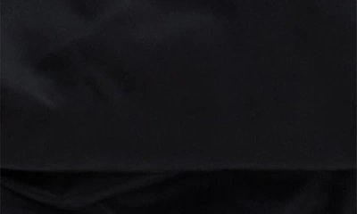 Alpha Industries Short Sleeve Zip-up Satin Flight Jacket In Black