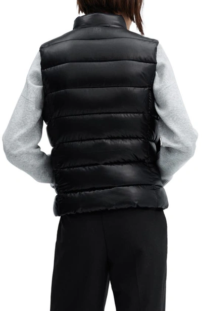 Mango Ultra-light Quilted Gilet Black In Black