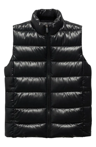 Shop Mango Ultralight Quilted Water Repellent Vest In Black