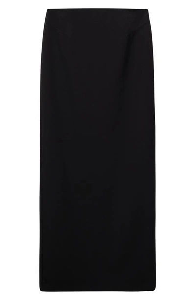 Shop Mango Maxi Pencil Skirt In Black