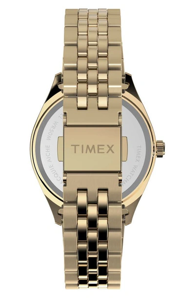 Shop Timex X Jacquie Aiche Bracelet Watch In Goldone